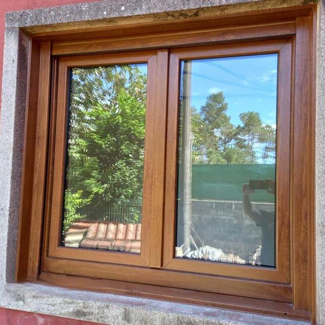 Alubabel ventana en madera