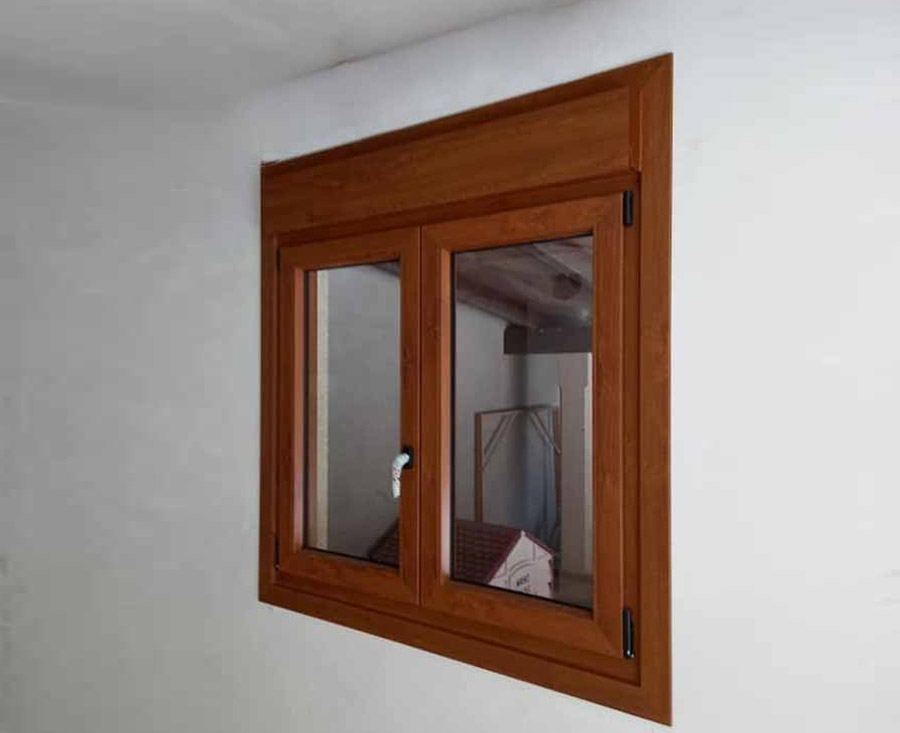 Alubabel Alubabel ventana hecha en madera